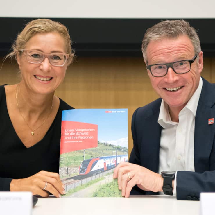 Jeannine Pilloud und Andreas Meyer