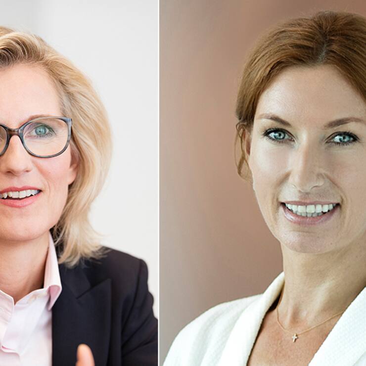Sabine Keller-Busse (l.) und Dagmar Kamber Borens: Zwei Frauen in Top-Postitionen. 