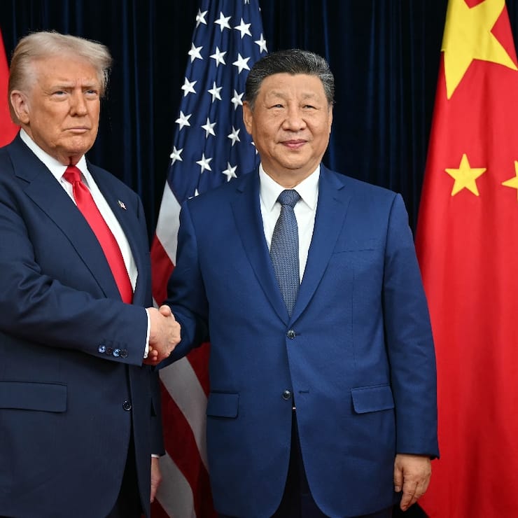 <p>In der Nacht auf Donnerstag trafen sich US-Präsident Donald Trump und Xi Jinping.</p>