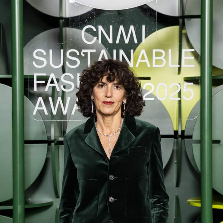 <p>Francesca Bellettini im September bei den CNMI Sustainable Fashion Awards 2025.</p>