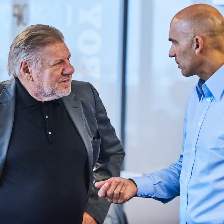 Jürg Marqard regelt Nachfolge, Bild mit Bijan Khezri