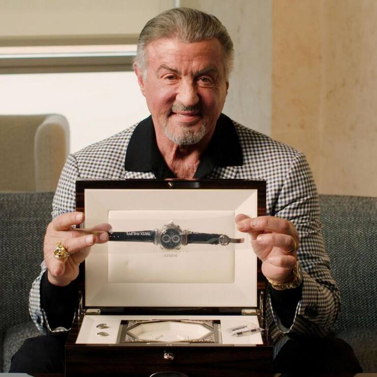 Sylvester Stallone kann für seine noch verpackte Patek Philippe mit sechs Millionen Franken rechnen.