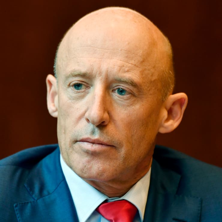 Patrik Gisel, CEO Raiffeisen an einer Medienkonferenz der Raiffeisen in Zuerich am Freitag 9. Maerz 2018. Der Wirtschaftsprofessor Pascal Gantenbein uebernimmt als Praesident interimistisch per sofort die Leitung des Verwaltungsrats bei der Bank. (KEYSTONE/Walter Bieri)..