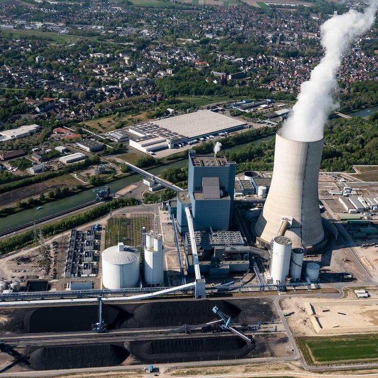 Das Kohlekraft Datteln 4 des Betreibers Uniper.