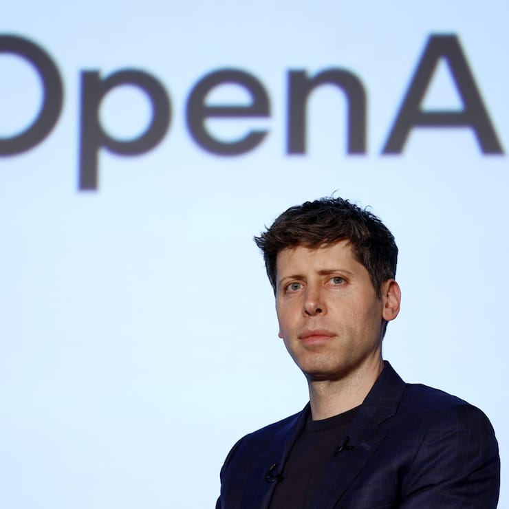 epa11872436 OpenAI CEO Sam Altman attends a talk session with SoftBank Group Corp. chairman and CEO during the event 'Transforming Business through AI' in Tokyo, Japan, 03 February 2025. SoftBank Group CEO Masayoshi Son announced that he had reached an agreement with OpenAI CEO Sam Altman to establish a joint venture in Japan aimed at providing artificial intelligence services to businesses. EPA/FRANCK ROBICHON