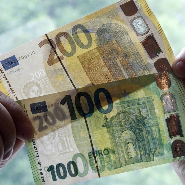 100 200 Euro Note Geldschein