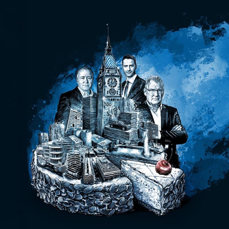 <p>Kurze Wege zwischen Wirtschaft und Politik sind ein wichtiger Faktor. Partners-Group-Mitgründer ­Marcel Erni, Glencore-CEO Gary Nagle, Finanzdirektor Heinz Tännler (v.l.).</p>