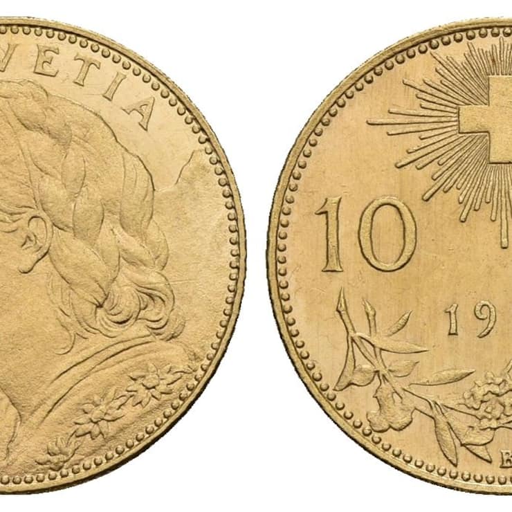 Das 10-Franken-Goldvreneli von 1911.