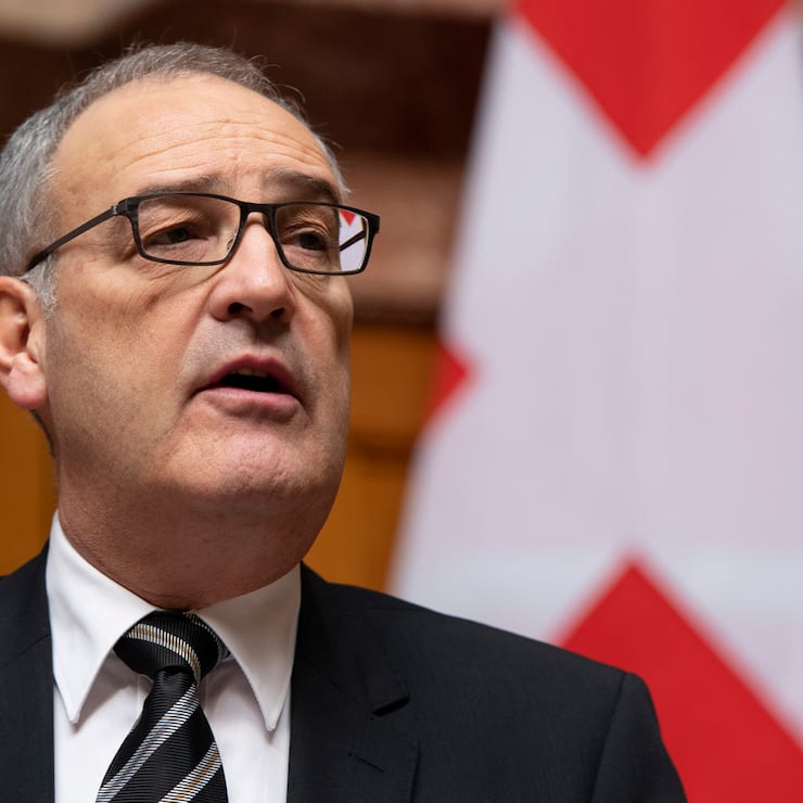 Bundesrat Guy Parmelin spricht waehrend der Wintersession der Eidgenoessischen Raete, am Donnerstag, 29. November 2018 im Nationalrat in Bern. (KEYSTONE/Anthony Anex)
