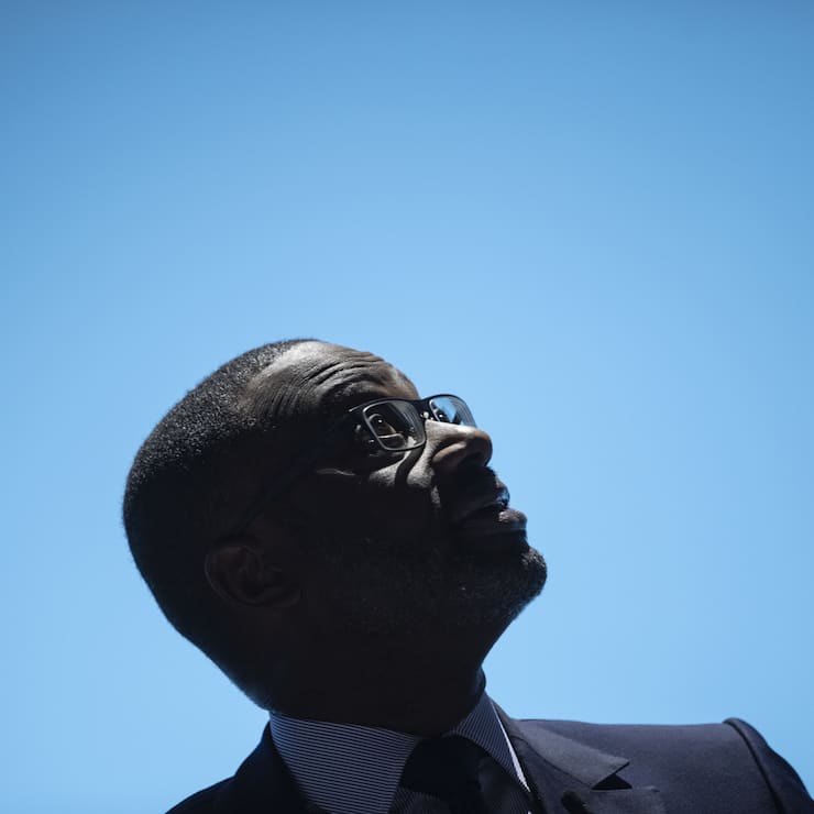 Tidjane Thiam, CEO of Switzerland's bank Credit Suisse (CS), reacts during the general assembly at the Hallenstadion in Zurich, Switzerland, Friday, April 26, 2019. (KEYSTONE/Ennio Leanza)