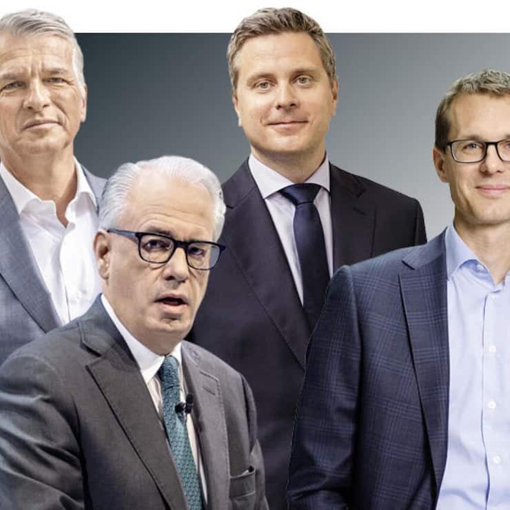 Gesuchte Banker: Sechs CEOs figurieren 2023 im Vergleich zum Vorjahr neu in den Top Ten der meistgegoogelten Chefs.