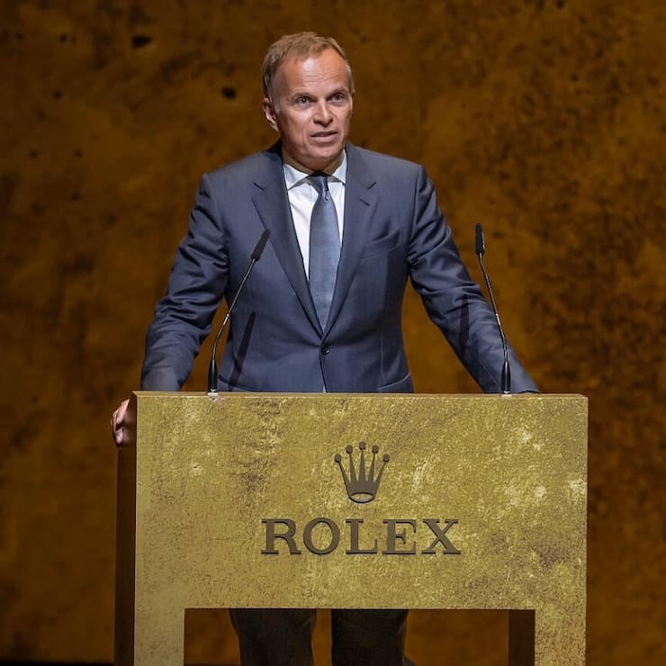 Gala Ceremony, The 20th anniversary of the Rolex Mentor and ProtÃ©gÃ© Arts Initiative, Stavros Niarchos Foundation Cultural Center, Athens 2023 Jean-FrÃ©dÃ©ric Dufour, Chief Executive Officer, Rolex SA