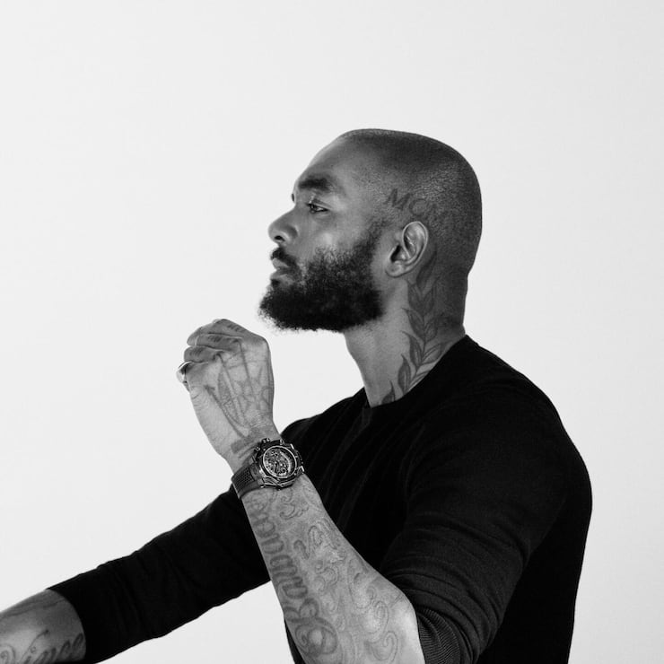 <p>Samuel Ross prägte 2019 als Gewinner des Hublot Prize und als Markenbotschafter mit. Am Handgelenk: «seine» Big Bang Unico SR A.</p>