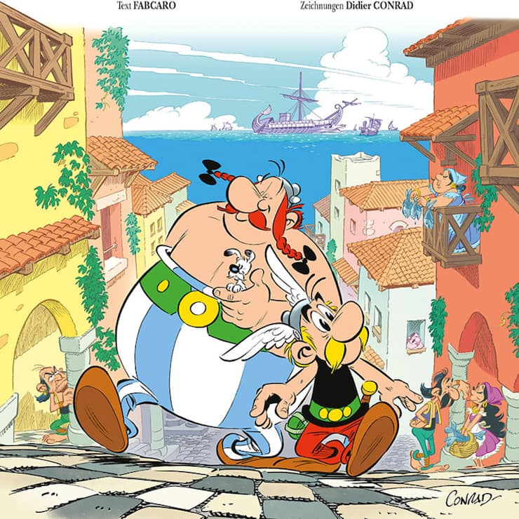 <p>Asterix und Obelix in Lusitanien: Die bauernschlauen und rauflustigen Gesellen auf dem Weg ans maritime WEF. Hier noch vor dem Haircut.</p>