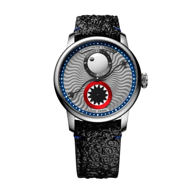 Louis Erard × Konstatin Chaykin: Time Eater IIIGehäuse: 42 mm, Edelstahl; Werk: Sellita SW266-1;Preis: 4450 Fr.; auf 178 Exemplare limitiert.