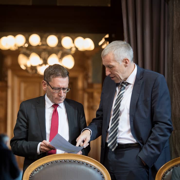 Pirmin Bischof (l.) und Konrad Graber
