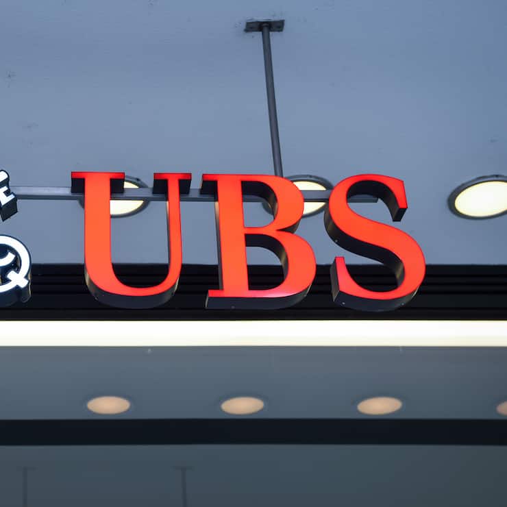 ARCHIVBILD ZUR VERTEILUNG DER UBS IN FRANKREICH WEGEN BEIHILFE ZU STEUERHINTERZIEHUNG ZU EINER BUSSE VON 3,7 MILLIARDEN EURO, AM MITTWOCH, 20. FEBRUAR 2019 - UBS Logo am Hauptsitz am Zuercher Paradeplatz fotografiert am Donnerstag, 18. Januar 2018, in Zuerich. (KEYSTONE/Melanie Duchene)