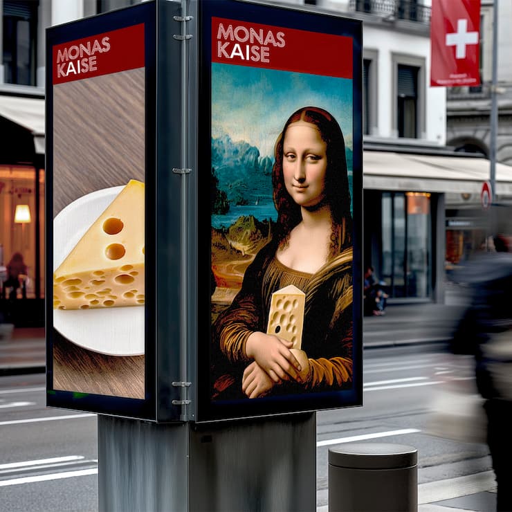 Mona Lisa KI Käse