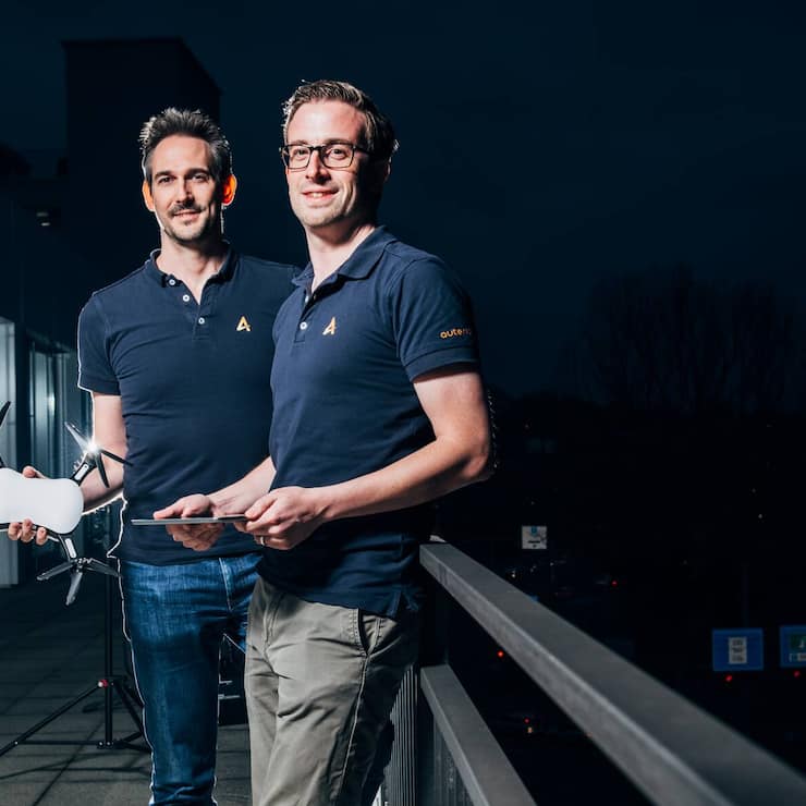 Lorenz Meier (r.) und Kevin Sartori von Auterion 