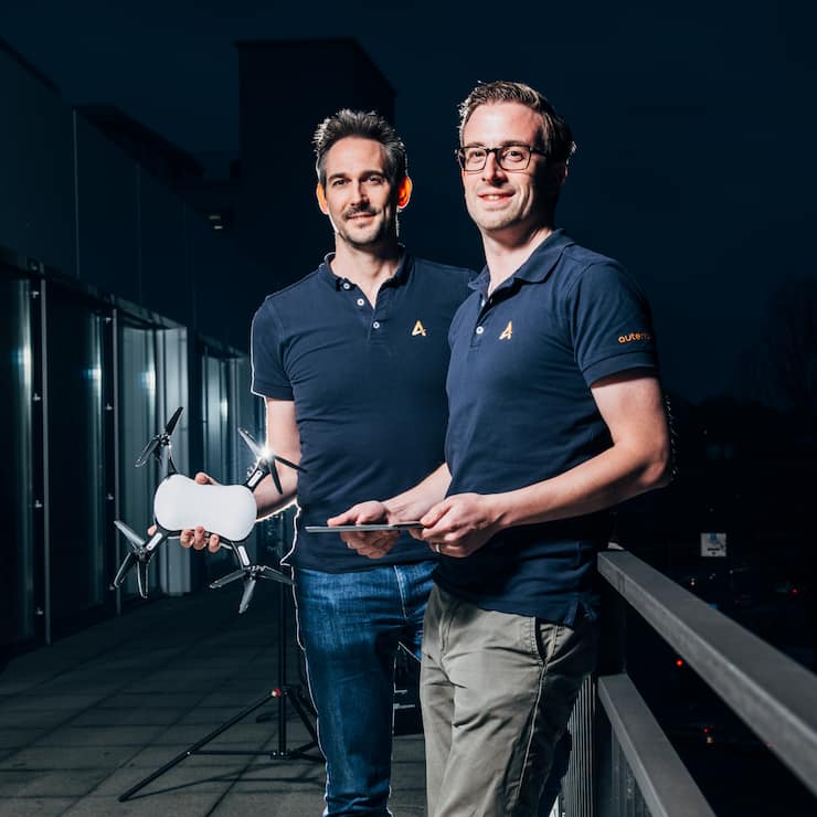 Lorenz Meier (r.) und Kevin Sartori von Auterion 