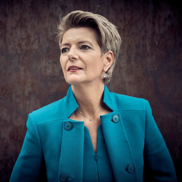 Ständeratspräsidenten Katrin Keller-Sutter am Freitag 21. September bei ihrem BÃ¼ro in St.Gallen.