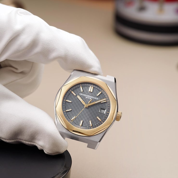 <p>Die Schweizer Uhrenmarke Girard-Perregaux präsentiert die Laureato Fifty, eine Neuauflage ihres klassischen Sport-Chic-Modells. </p>