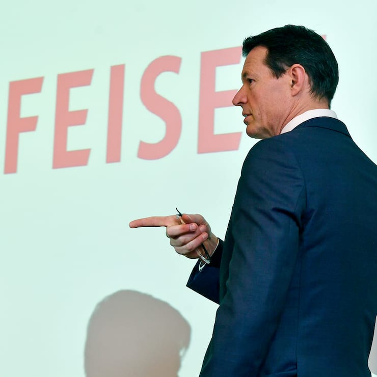 Guy Lachappelle, VR - Praesident Raiffeisen an der Bilanzmedienkonferenz in Zureich am Freitag, 1. Maerz 2019. (KEYSTONE/Walter Bieri)