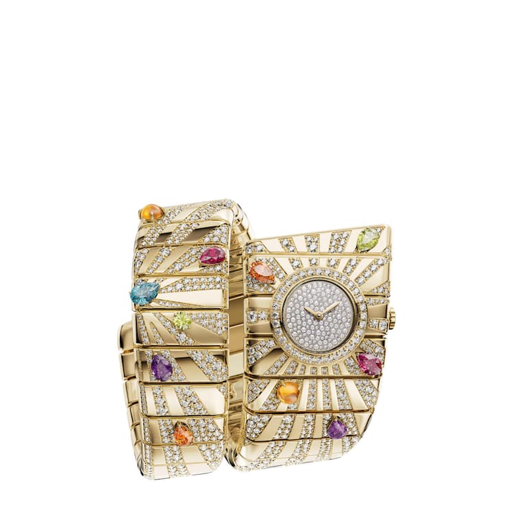 <p>Tubogas Manchette</p><p>Gemeinschaftswerk brillanter Goldschmiede und ambitionierter Uhrmacher. Preis: 162’000 Fr.</p>