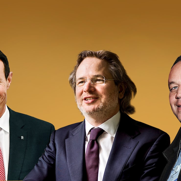 Guy Lachappelle ( Raiffeisen), Lukas Ruflin (Leonteq), Rainer-Marc Frey ( Investor).