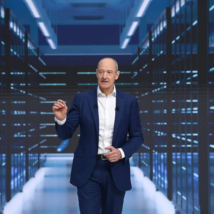 <p>Siemens-Chef Roland Busch hat die «One Tech Company» als Vision.</p>