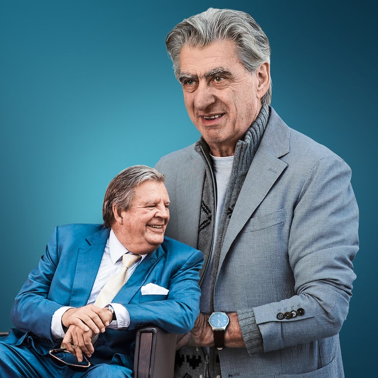 Swatch-Chef Nick Hayek (r.) und Richemont-Präsident Johann Rupert 