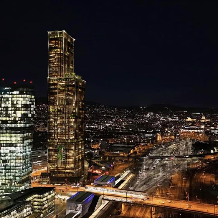 <p>240 Meter hoch: Elysium soll an der Hardbrücke entstehen.</p>