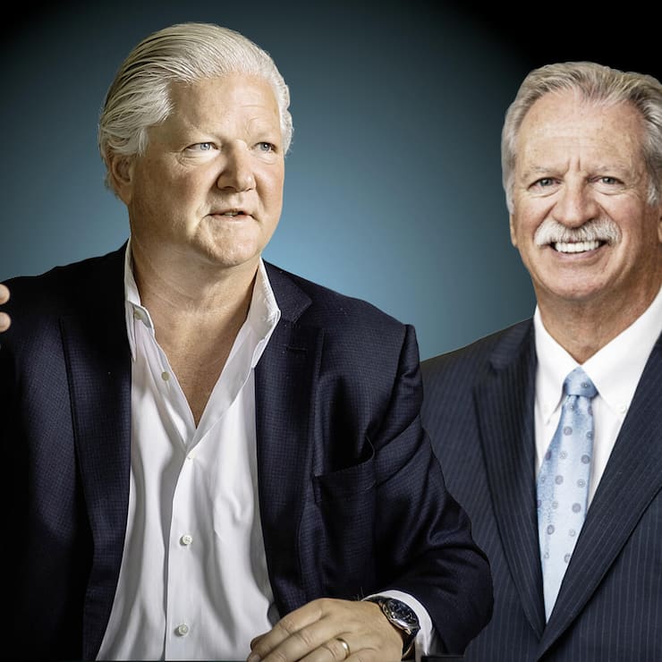 <p>CEO David ­Endicott (l.) und Präsident Michael Ball sorgen mit Alcon derzeit nicht für Euphorie, doch Besserung ist in Sicht.</p>