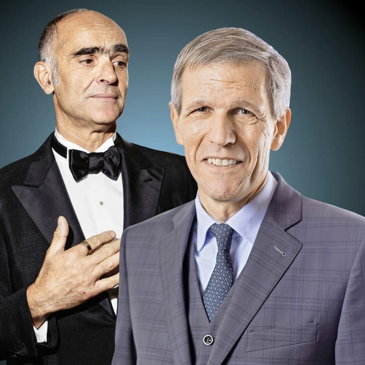 <p>CEO Gilles ­Andrier (l.) und ­Präsident Calvin Grieder halten Givaudan ­nachhaltig auf ­Erfolgskurs.</p>