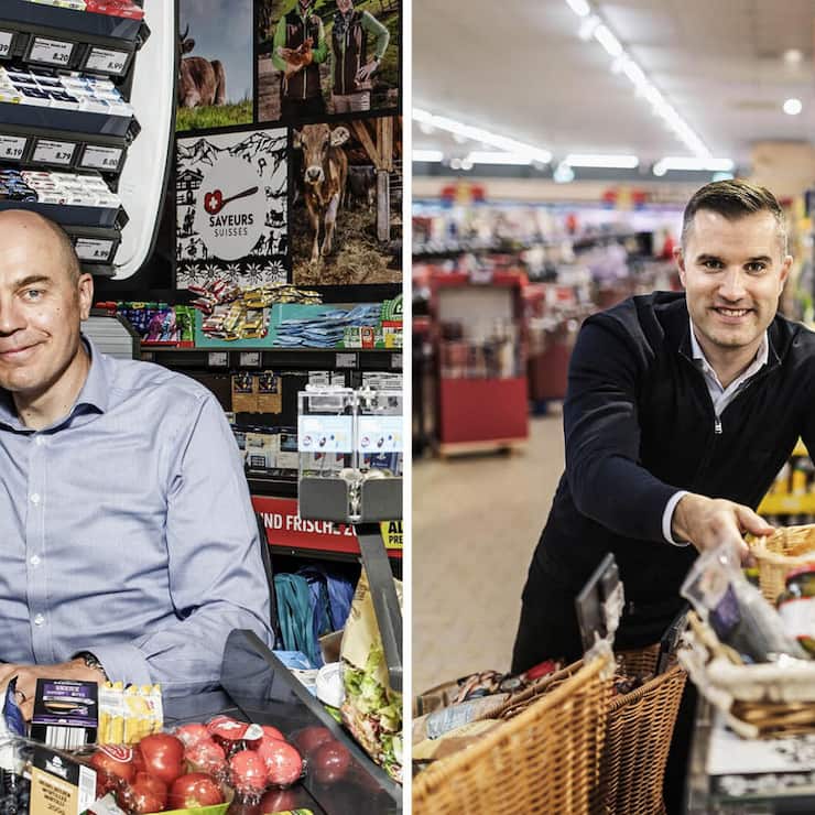 <p>Jérôme Meyer (l.): Er steht seit gut fünf Jahren an der Spitze von Aldi Suisse und trimmt den Discounter auf Effizienz. Für Aufsehen sorgten tiefere Fleischpreise.</p><p>Nicholas Pennanen: Der Lidl-Schweiz-Chef setzt auf Wachstum. Jährlich sollen 10 bis 15 neue Filialen dazukommen. Das Ziel des Finnen: 300 Supermärkte in der Schweiz – viele davon in den Städten.</p>