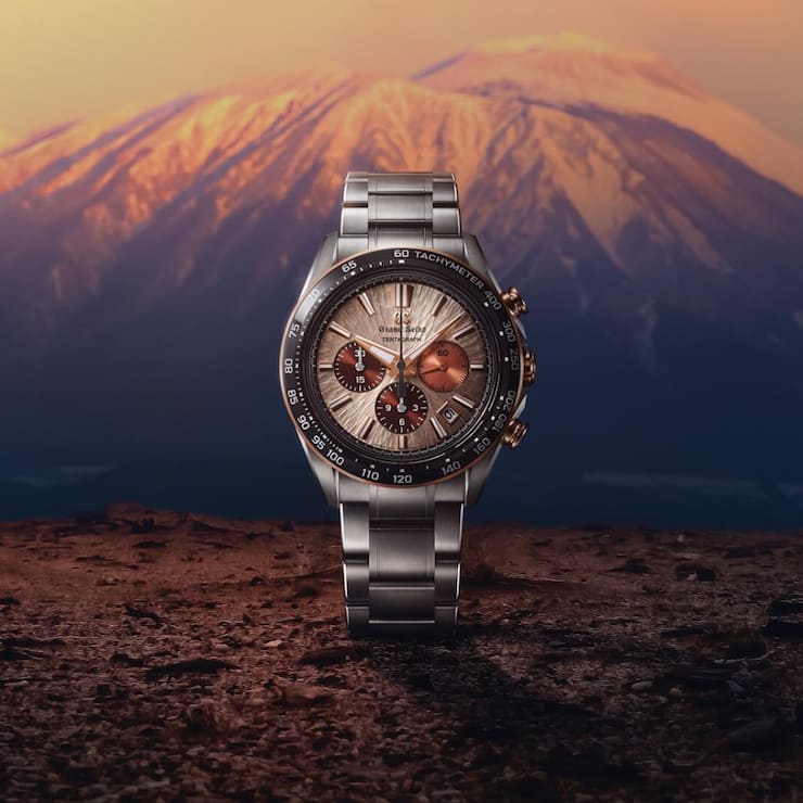 <p>Grand Seiko Tentagraph SLGC001, Frontansicht.</p>