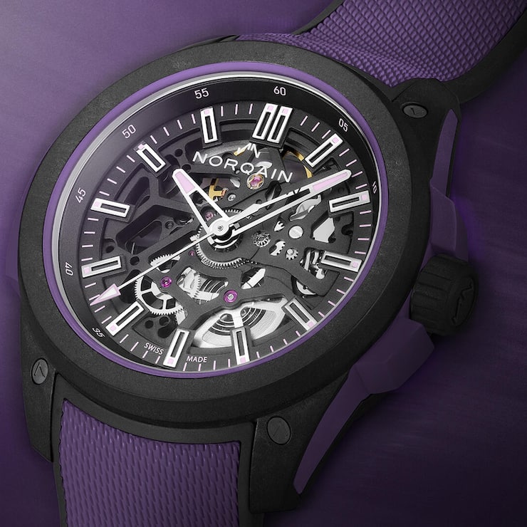 <p>Norqain lanciert limitierte Wild One Skeleton in Lila.</p>