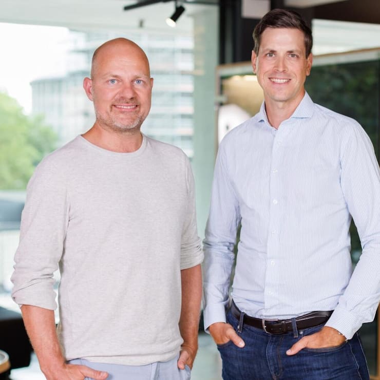<p>Pair-Finance-­Gründer Stephan Stricker (l.) und Schweiz-Chef Marko Kusigerski vereinen Inkasso mit Marketing.</p>