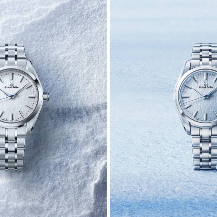 <p>Die Zifferblätter Snowflake (l.) und Skyflake erzählen von Natur und Zeit.</p>