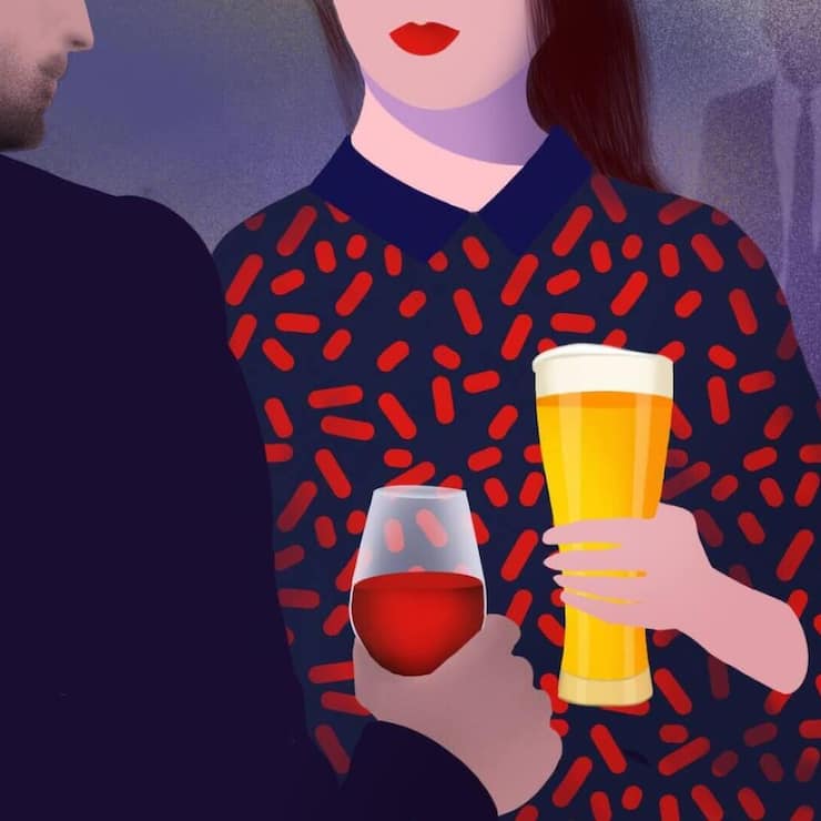 <p>Bier und Wein, so soll es sein. Wir stossen an!</p>