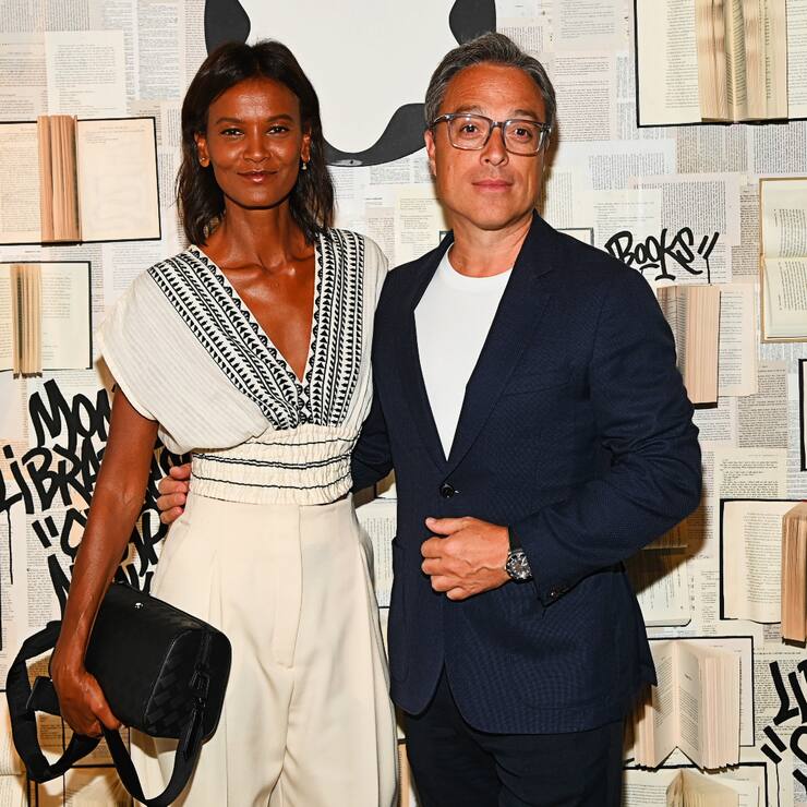 Montblanc-Chef Nicolas Baretzki mit Model Liya Kebede an einem Event in New York: Was für ein Angebot hat er bekommen?