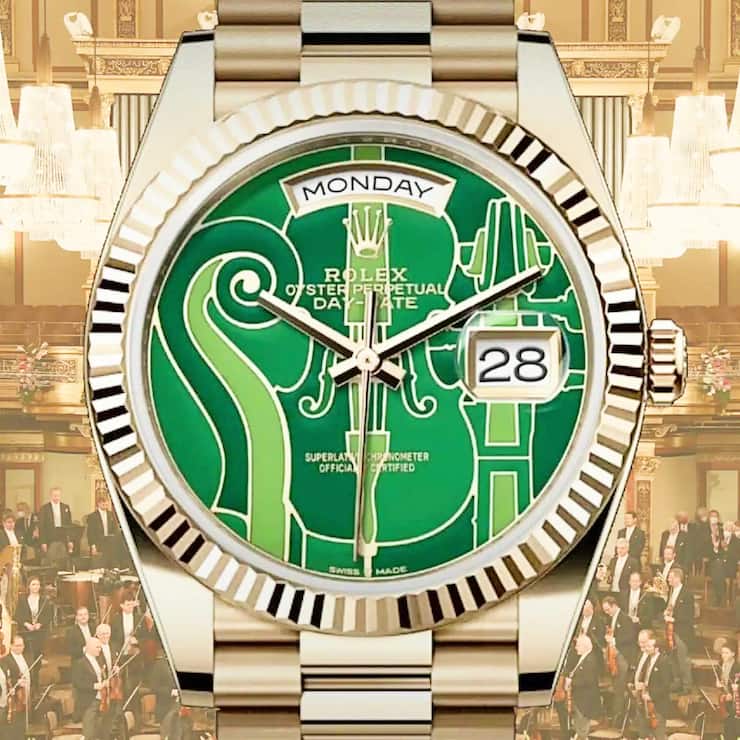 Neues Jahr, neue Rolex: Die Day-Date zu Ehren der Wiener Philharmoniker – streng limitiert und produziert nur für ausgewählte Kunden.