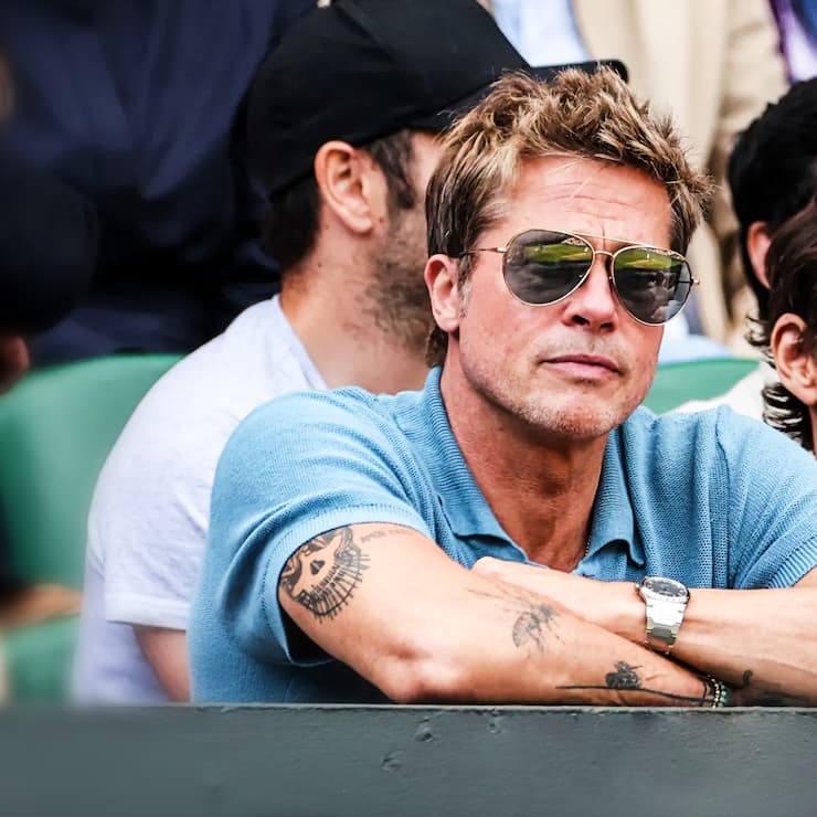 Brad Pitt mit einer «222» von Vacheron Constantin am Arm.