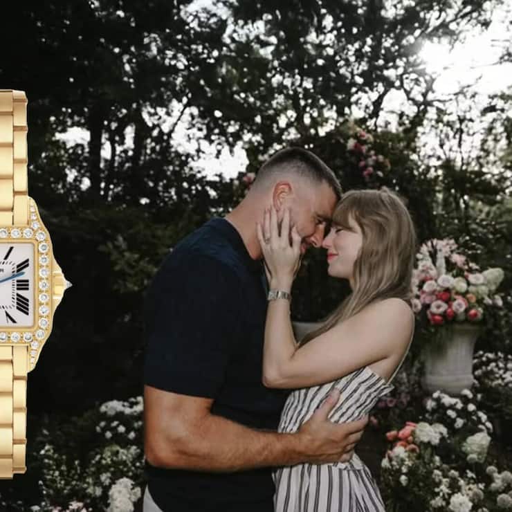 <p>Für Cartier wertvolles Verlobungsbild: Taylor Swift gibt auf Instagram ihre Verlobung mit Travis Kelce bekannt. Und trägt dabei eine Uhr von Cartier.</p>