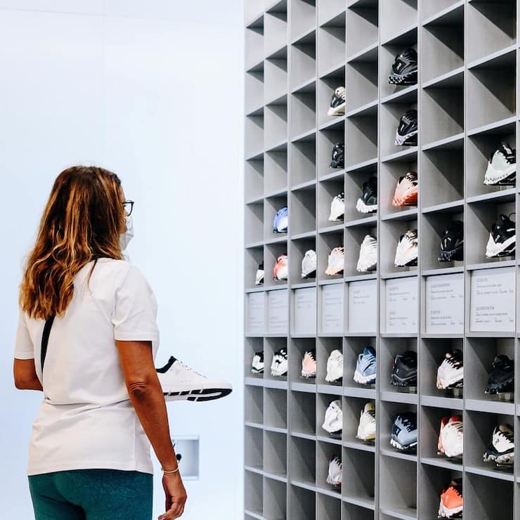 <p>Lifestyle: On-Schuhe in einem Regal in New York.</p>