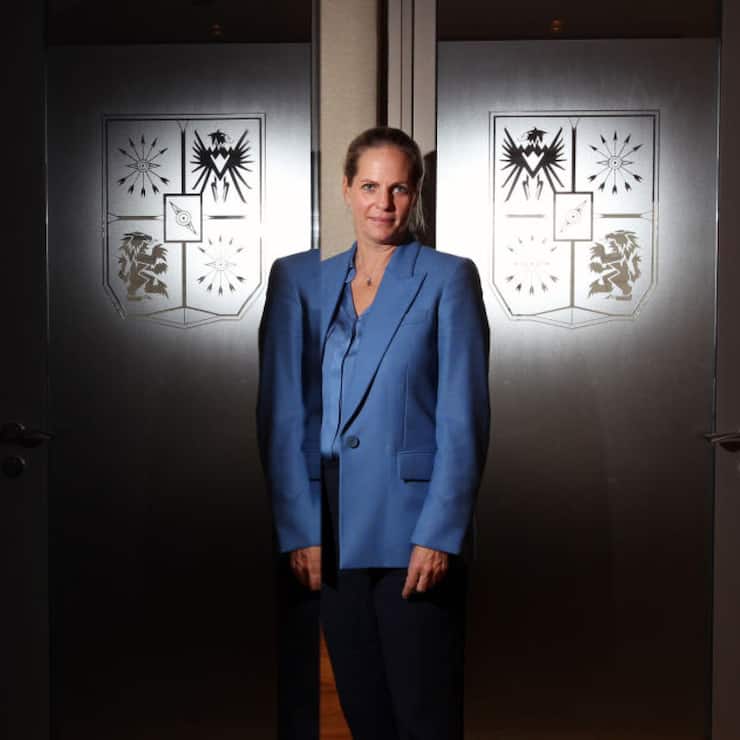 Baroness Ariane de Rothschild, poses for a photo in Central. 26NOV13