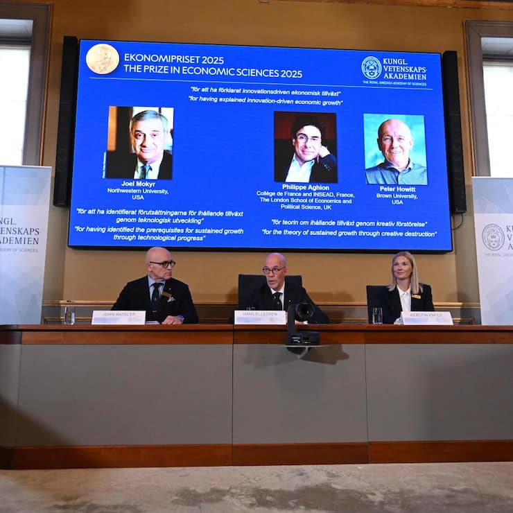 <p>Joel Mokyr, Philippe Aghion und Peter Howitt heissen die neuen Nobelpreisträger für Wirtschaftswissenschaften.</p>