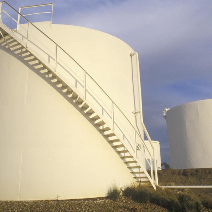 "Diamond Shamrock Oil Tanks at Turpin, OK"