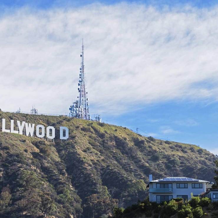 USA California Los Angeles Hollywood Hill Hollywood Sign PUBLICATIONxINxGERxSUIxAUTxHUNxONLY FOF