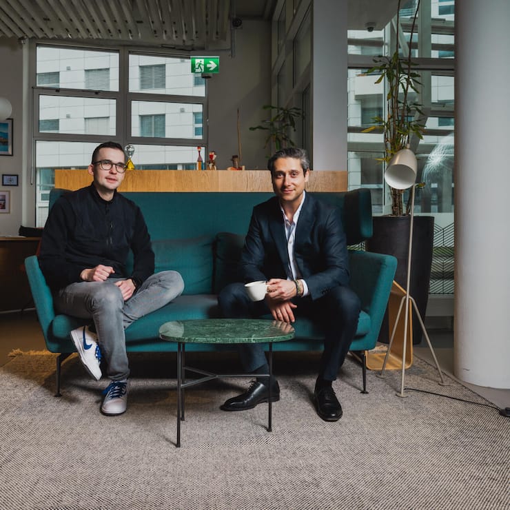 <p>Energiehosts: Ludwig Wurlitzer (l.) und Philipp Man vereinfachen den Zugang zu Stromkapazitäten, ohne dass Kunden eigene Batterien besitzen müssen.</p>